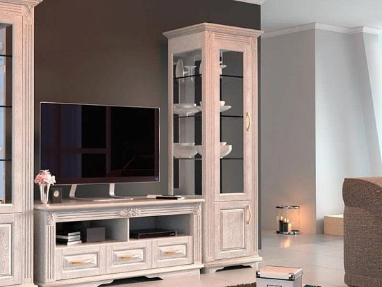 Витрина «Палермо» 1 створка (ясень) 3 (фото)